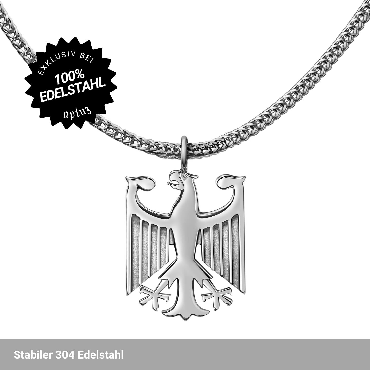 Deutschland Adler Kette - Edelstahl