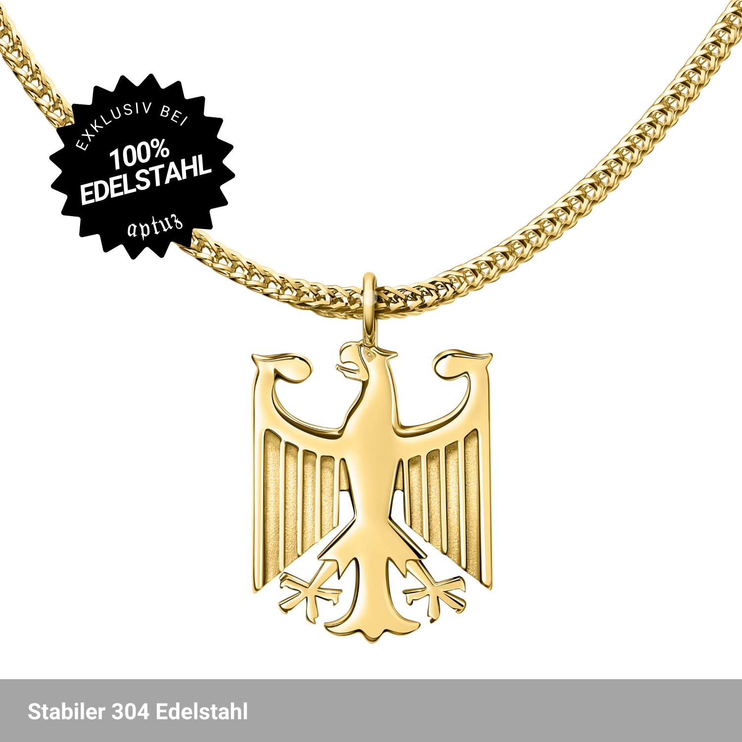 Deutschland Adler Kette - Edelstahl