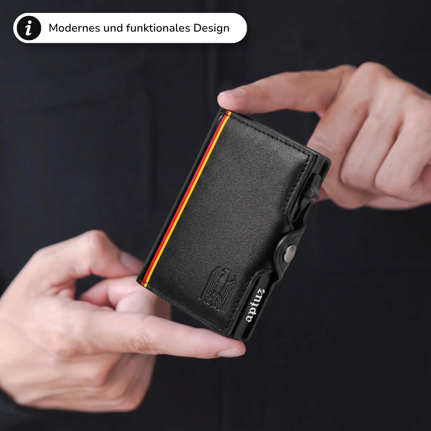 Smart Wallet aus feinem Nappaleder