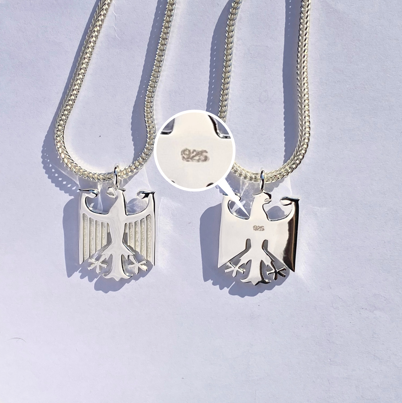 Deutschland Adler Kette - 925 Sterling Silber