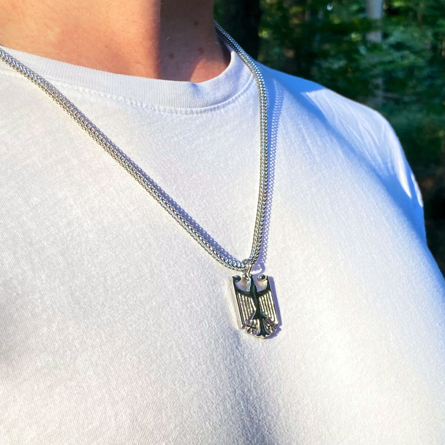 Deutschland Adler Kette - 925 Sterling Silber