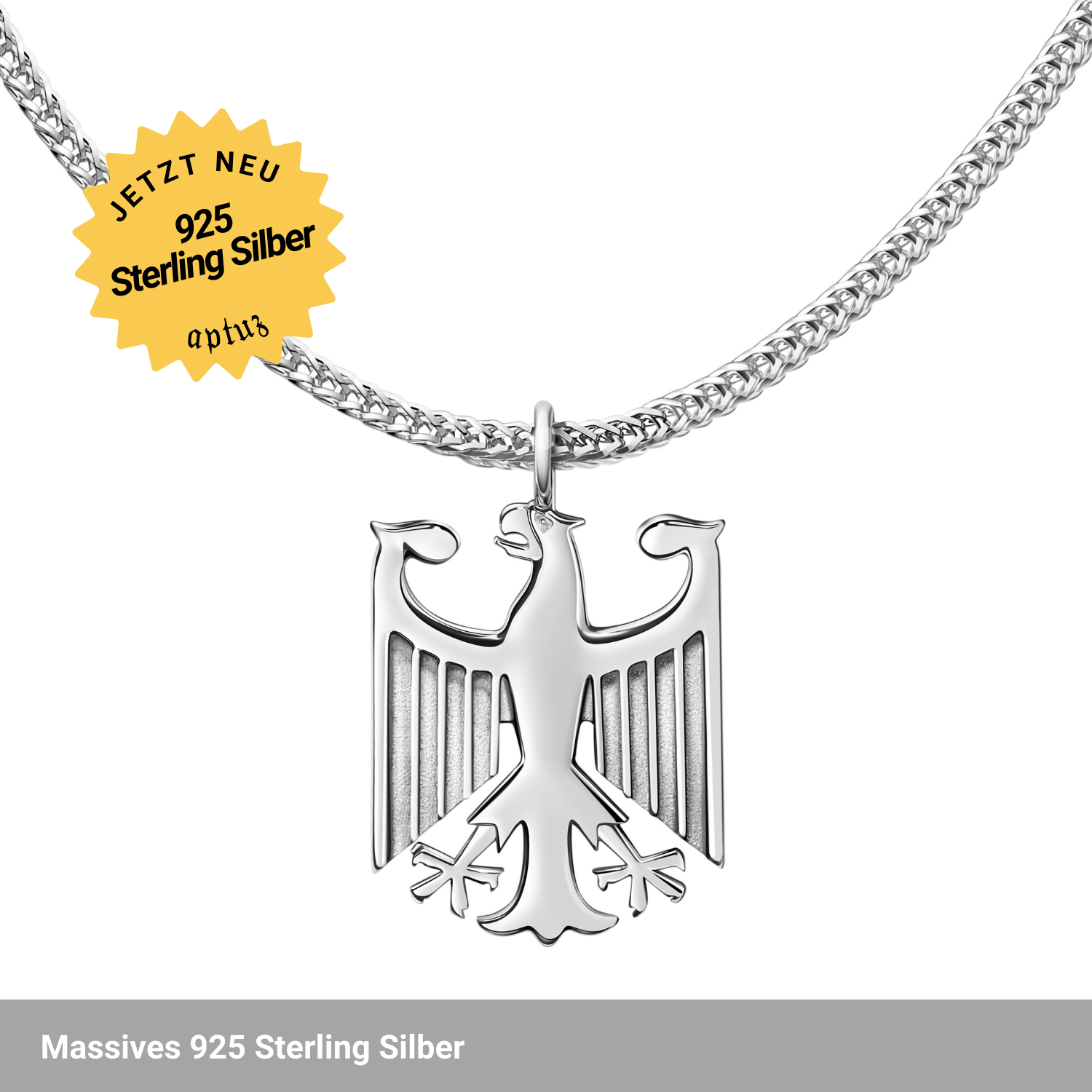 Deutschland Adler Kette - 925 Sterling Silber