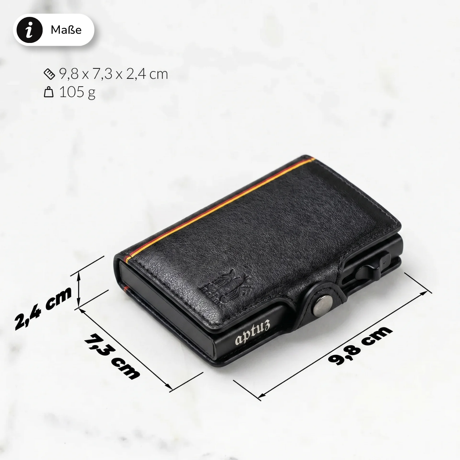 Smart Wallet aus feinem Nappaleder